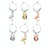 Tropical Pineapple and Flamingo Wine Charm