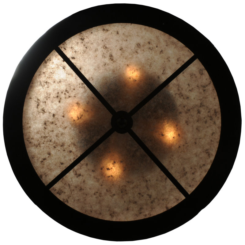 Rustic Lodge 4 - Light Flush Mount