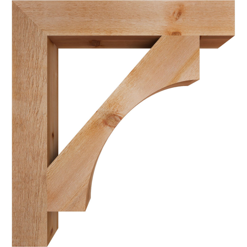 Support Westlake Block Rough Sawn, Cèdre rouge, H 42 po x l 6 po x P 38 po