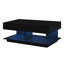 Table basse moderne extensible 41,3 po - 76,7 po avec éclairage DEL et rangement caché Varlix - Finition ultrabrillante-1183209932
