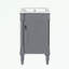 Meuble-lavabo de salle de bain avec lavabo, une porte et tablette réglable-1133771618