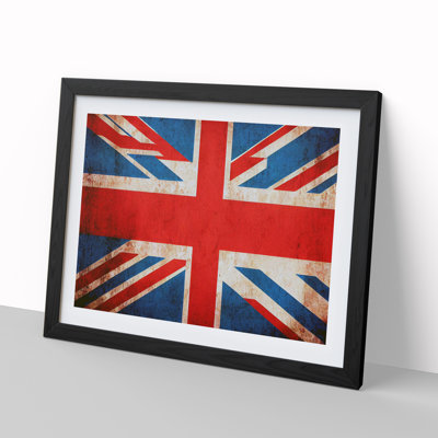 XH1022-326X Abstract Union Jack Flag Vol.5 - Single Picture Frame Print