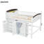 Lit mezzanine avec armoire de rangement, garde-robe et DEL-1396809190-1396809184