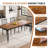 Dining Room Table 6, Mid Century Kitchen Table Furniture With Metal Frame Heavy Duty Legs-2098318216-2098318261
