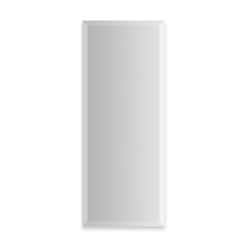 Miroir pleine grandeur modulaire biseauté sans cadre, 30 po x 11,25 po