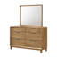 Ensemble de chambre à coucher avec lit tapissier moderne brun clair-578935990-578935989
