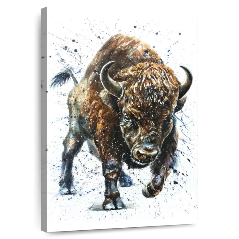 Buffle féroce sauvage Brampt, H 45 po x l 30 po