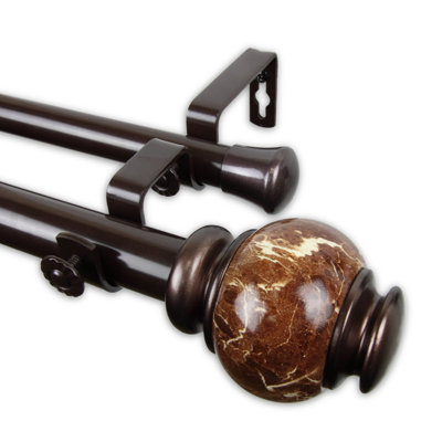 Tringle à rideaux double réglable 1 po Mccoppin