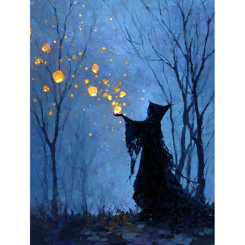 «Mystic Witch of the Forest», art mural sur toile tendue