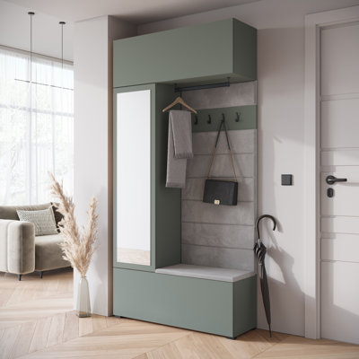 Hall Tree 115cm Wide with Shoe Storage