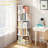 5 Tier Rotating Bookshelf, 360° Display Round Spinning Bookshelf, Space-Saving, Small Space Rotating Bookshelf Tower For Bedroom, Living Room, Home, Office-1183297810