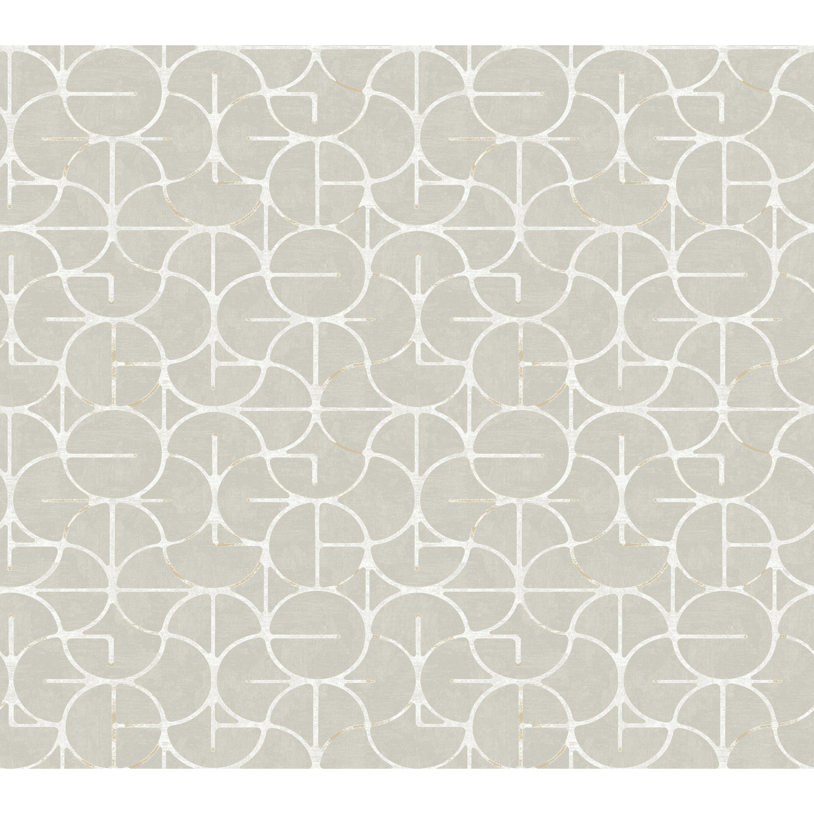 Teddy Wallpaper Double Roll, Gray/Silver