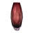 Ava Art Deco Cut Glass Table Vase with Faceted Geometric Design, 11-Inch Decorative Accent Vase, Plum-530617287-480352779