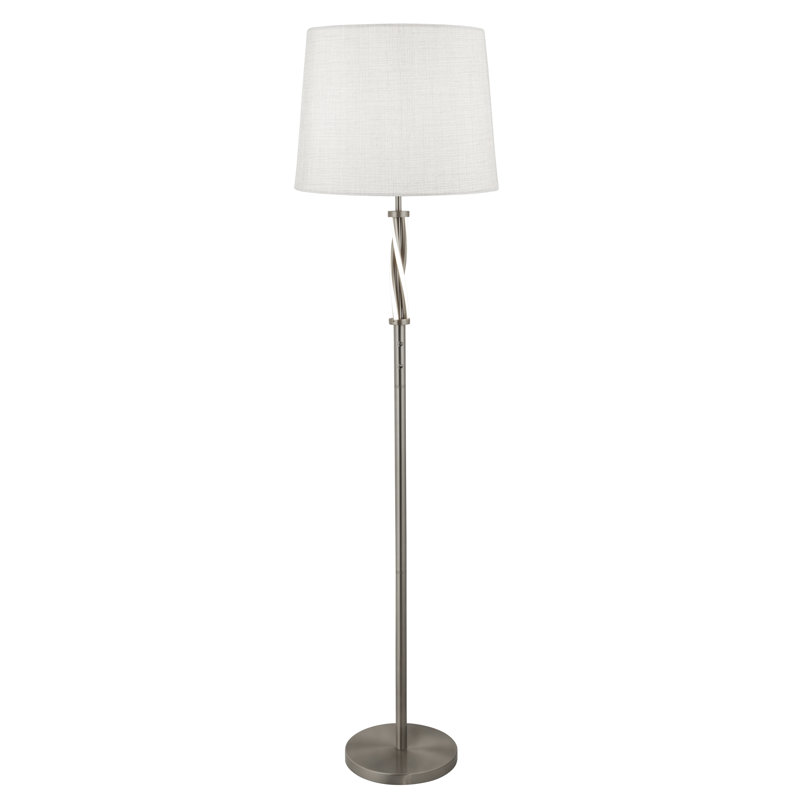 Almond 152cm Chrome LED Traditional Floor Lamp