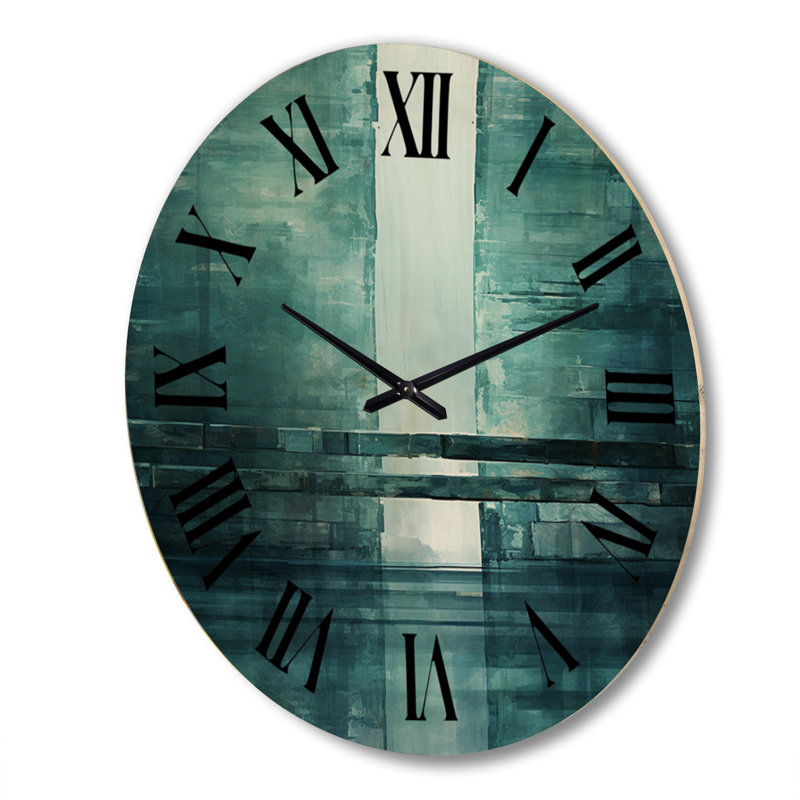 Horloge murale en bois massif Sulema, Très grand