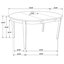 Ensemble de salle à manger 5 pièces cappuccino et beige-1513378494