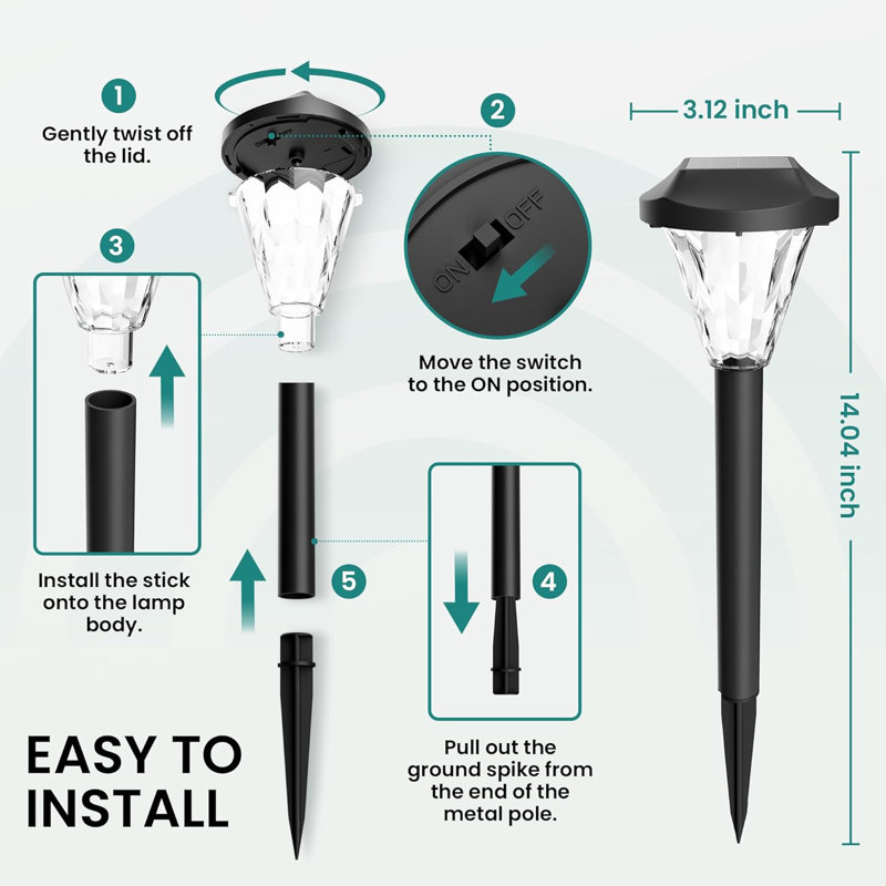 Solar Powered Pathway Light Pack