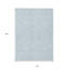 Tapis extérieur lavable floral bleu ciel et ivoire 10 pi x 14 pi