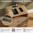 Rattan Nightstand,with Charging Station, Thickened Curved Profile Design（Set of 2）-2136063873