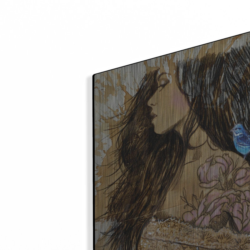 «Petals» par Loui Jover, art mural en métal, H 24 po x l 16 po