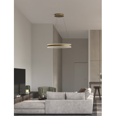 1 - Light Gold LED Unique/Statement Pendant