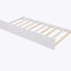 Lit simple en bois avec lit gigogne simple (blanc)