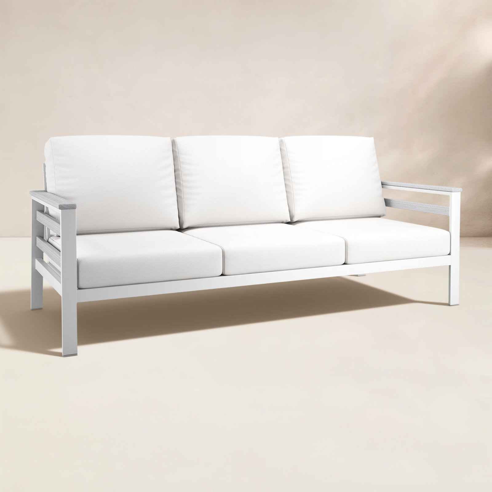 Townsend 80" Sunbrella® Patio Sofa, Canvas White
