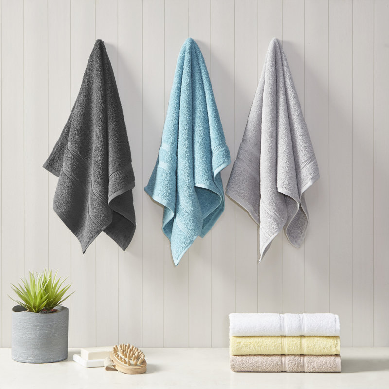 Aegean White Turkish Cotton 6-Piece Towel Set