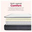 Matelas hybride pleine grandeur de 14 pouces avec mousse multicouche et ressorts ensachés, housse en polyester gris et blanc-1021622647