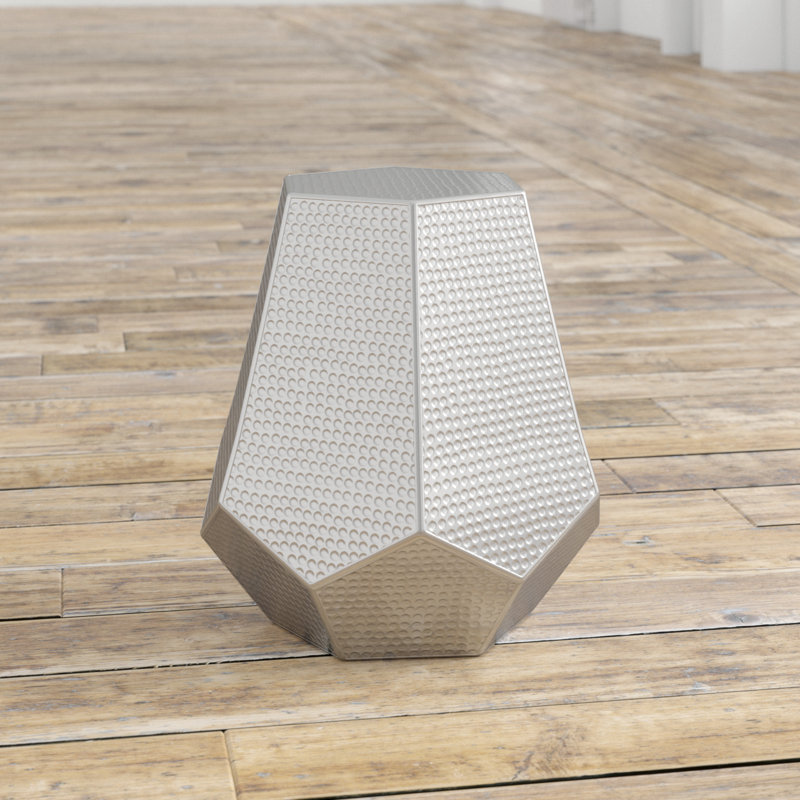 Tabouret d'appoint en aluminium Waights, Argent