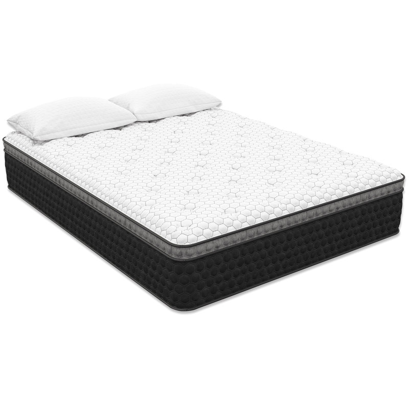 Cleo Cool Copper Ulta Support, mousse à mémoire de forme hybride avec luxueux plateau Euro 14 po, Grand lit