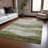 Machine Washable Indoor/Outdoor Chantille ACN1141 Green Rug-960571368