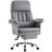 Faux Leather Executive Computer Chair Ergonomic Office Chair with footrest and Double-THick Padding Armrest-881434019