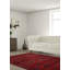 Tapis rouge en laine noué à la main de conception unique 4 pi 2 po x 6 pi 4 po Moriyah