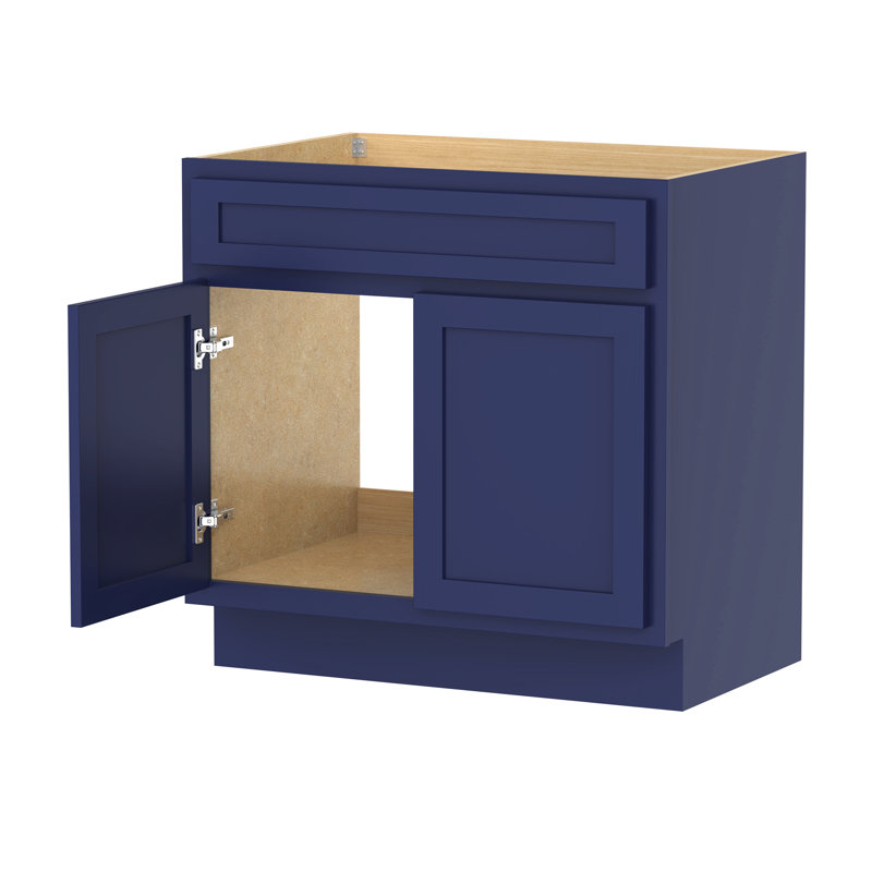 39'' Single Bathroom Vanity Base Only, Blue