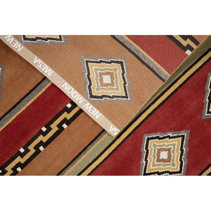 Mesa Wool Southwestern Area Rug, Rectangle 4' x 6'