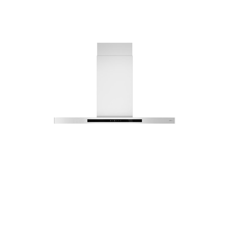 Designer Zephyr 36 in. Shell Only Island Mount Range Hood with LED Lights in Stainless Steel