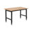Établi réglable, capacité de 1 500 lb, établi en bois de chêne de 48 po x 24 po avec réglage de la hauteur de 26,3 à 40,2 po, table de travail en bois franc robuste pour garage, atelier, maison, bureau, commercial