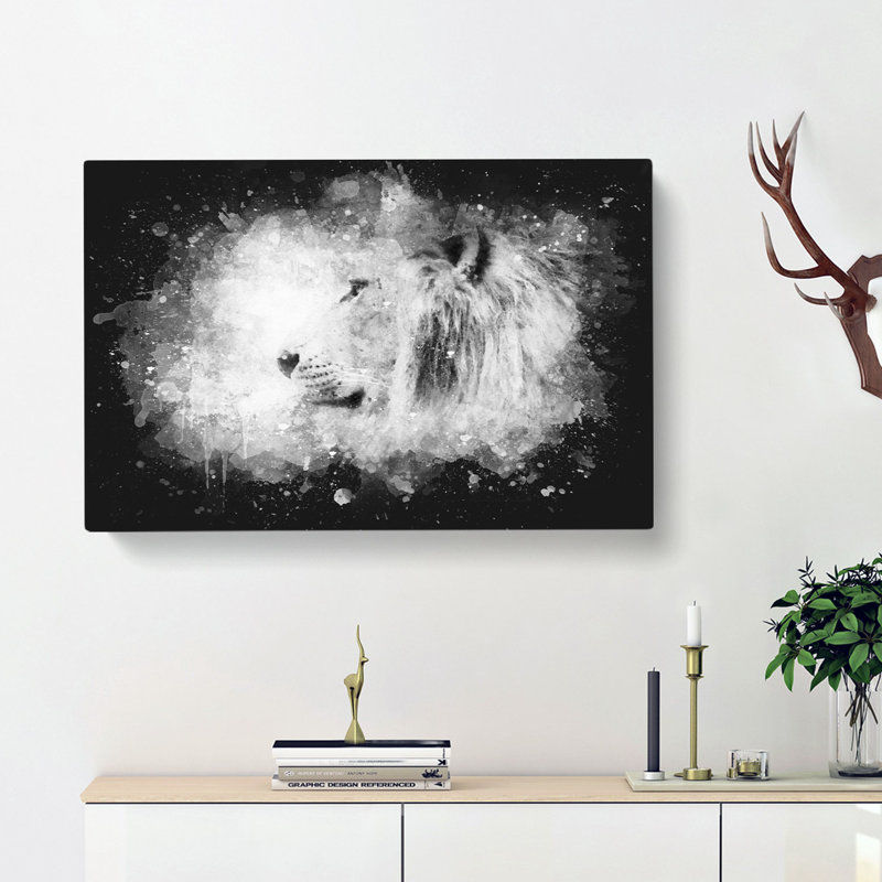 A Lion - Wrapped Canvas, 60cm H x 91cm W x 3cm D