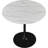 Sevinc Round Unfinished Glass Top Metal Base Dining Table-317361750-317361749
