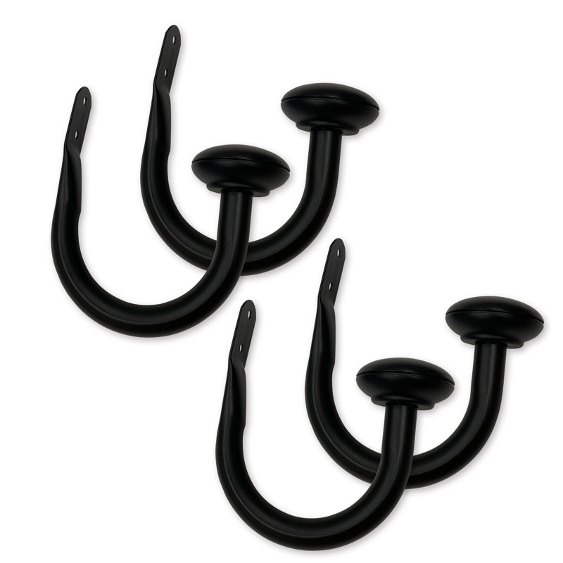 1" Holdback Gunmetal 4-pack, Matte Black