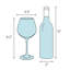Pure 23 oz. Crystal Red Wine Glass