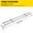 Linear Rail SBR12-1000mm 38mm Linear Slide W/ 4 SBR12UU Bearing Blocks