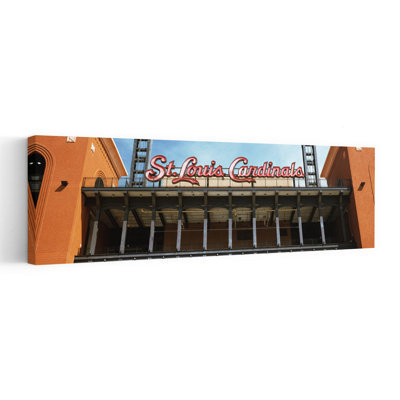 Low Angle View Of The Busch Stadium In St. Louis, Missouri,  Abstract Contemporary Architecture City Wall Art