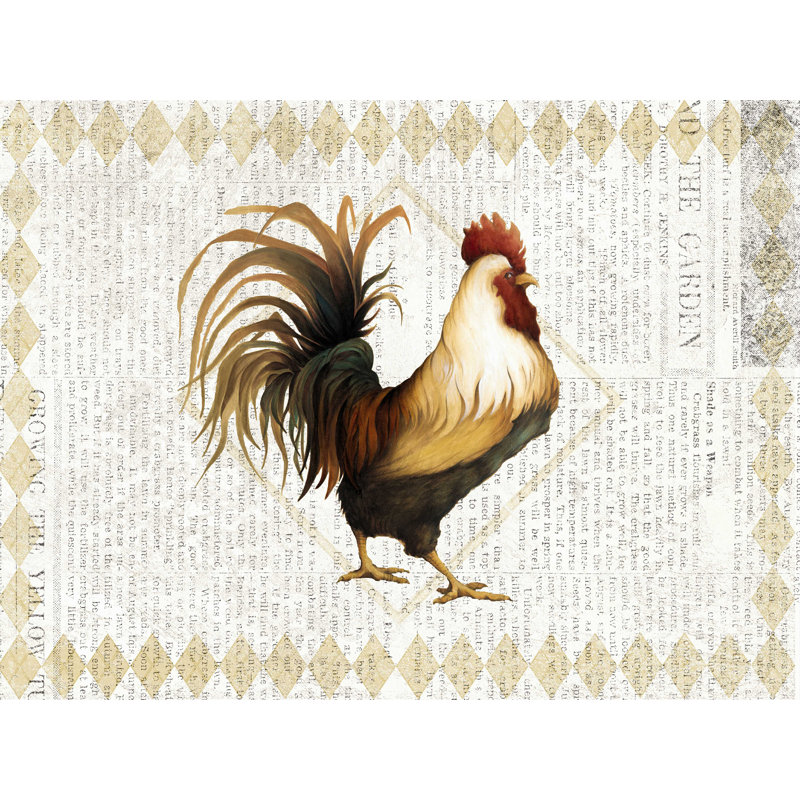 Coq de journal 1, H 36 po x l 48 po