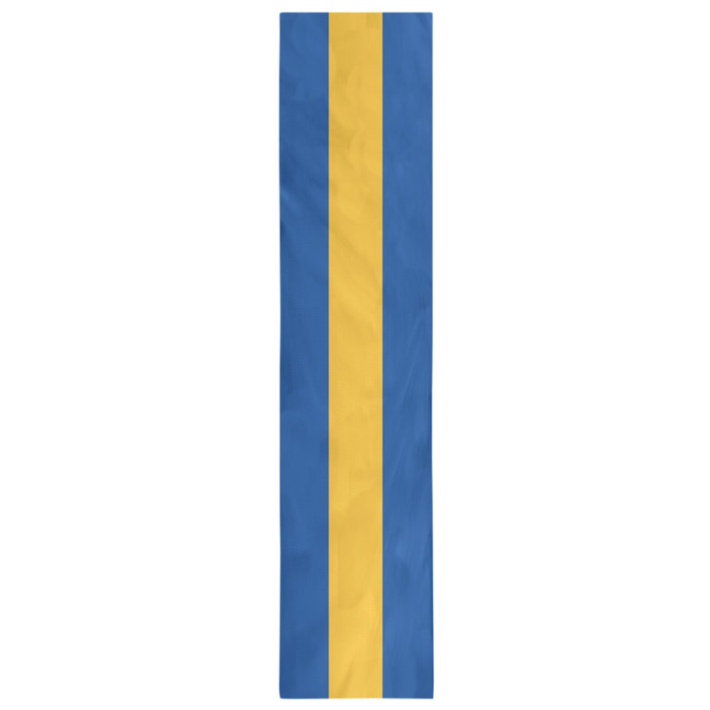 Boston Table Runner, 72" x 16", Cotton Blend, St. Louis,Royal Blue/Gold/Royal Blue
