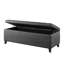 Banc de rangement intérieur - dessus, gris anthracite, coffre rembourré à fermeture douce avec pieds noirs-1431603169