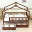Lit de maison avec tiroirs de rangement et toit Ansam-1431430505-1431430504