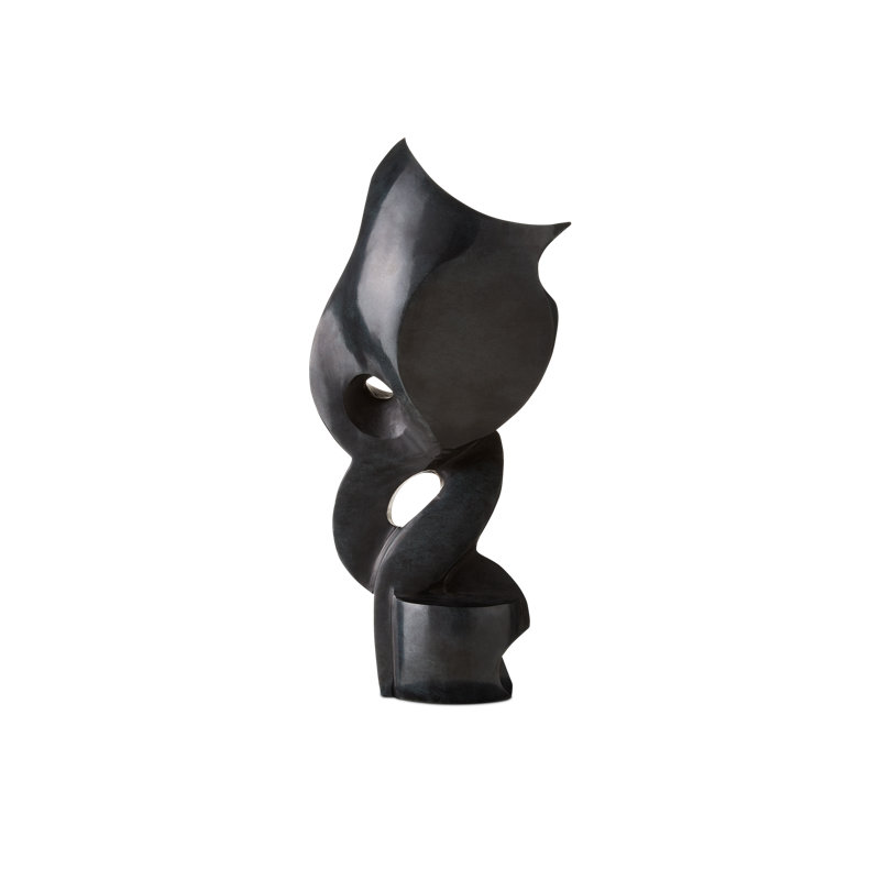 Roland Black Marble Abstract Sculpture