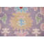 Tapis de salon rose à motif floral Oushak 10 x 14